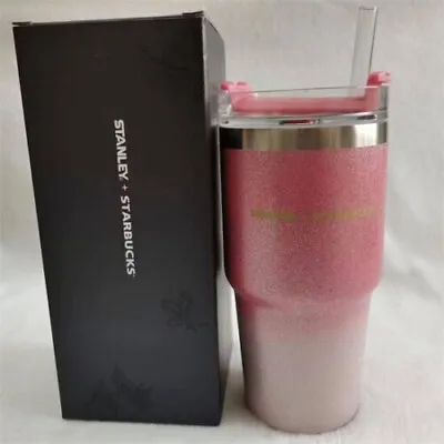 $29.69 • Buy New Starbucks Stanley Stainless Steel Vacuum Car Hold Straw Cup Tumbler Gifts