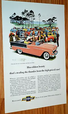 $12.99 • Buy ★1955 Chevy Bel Air Convertible Original Vintage Advertisement Print Ad 55