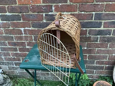 £25 • Buy Vintage Wicker Pet Carrier Travel Basket Cat Small Dog Travel Basket