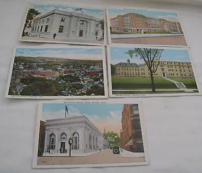 5 1915-30 Meriden Ct Photo Postcards “high School” Meriden Hospital” “home Nat • $7