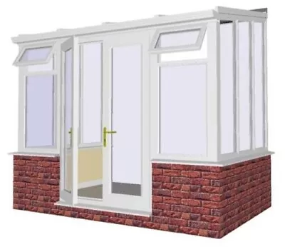 ONE OF A KIND Custom White Double Glazed Upvc Front Porch 2 Meters X 2.5 Meters • £1950