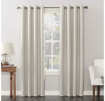 Sun Zero Easton Blackout Energy Efficient Grommet Curtain Panel 54X108 Pearl New • $24.99