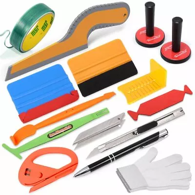 Vinyl Wrap Kit For Car Wrapping PPF Squeegee Magnet Knifeless Tape Cutter Gasket • $18.99