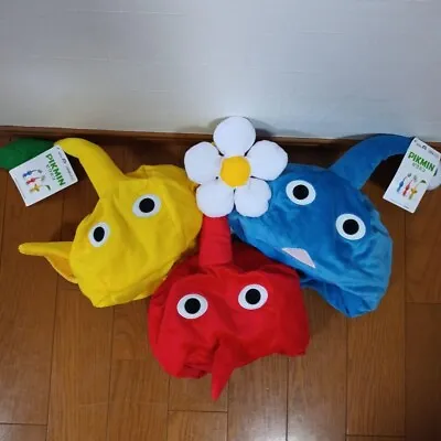 Pikmin Cosplay Hat Red&Blue&Yellow Pikmin Costume Nintendo Prize Taito Cap Hat • $268