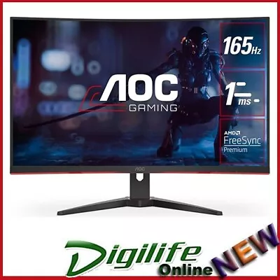 $399 • Buy AOC C32G2E 31.5  FHD VA 165Hz FreeSync Curved Gaming Monitor DPx1, HDMIx2, VGA