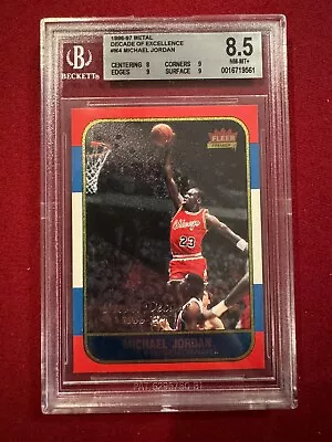 1996 Fleer Metal Decade Of Excellence Michael Jordan M4 BGS 8.5 • $365.99