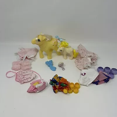 My Little Pony G1 Vintage MLP Play Lot W/ Posey & BBE Lofty W/ Outfits & Accs! • $18