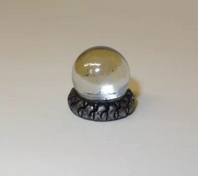 Dollhouse Halloween Magic Crystal Ball With Spooky Black Base 1:12 Miniature • $3.49