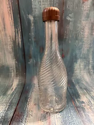 Vtg Patented Ae Mod Dep Rigid Clear Glass Bottle With Lid {sale}! • $24.90