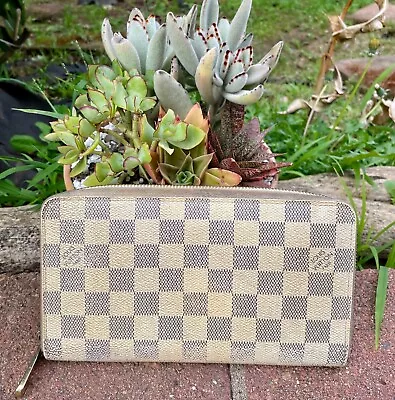 Auth Louis Vuitton Damier Monogram ZipAround Long Wallet 2009 DateCode US Seller • $149