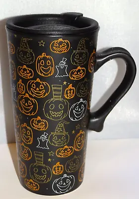 £16.69 • Buy Cobwebs & Cauldrons Halloween Pumpkins Ghosts Thermal Ceramic Mug Cup 16oz.