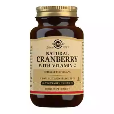 Natural Cranberry With Vitamin C - Solgar (60 Vegetable Capsules) • £4.49