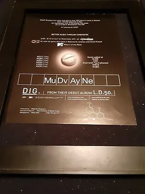 Mudvayne Dig Rare Original Radio Promo Poster Ad Framed! • $52.08