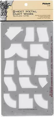 1x1  Smoke Gray Sheet Metal Duct Work Template 1276I Easy To Use Built In Risers • $28.79