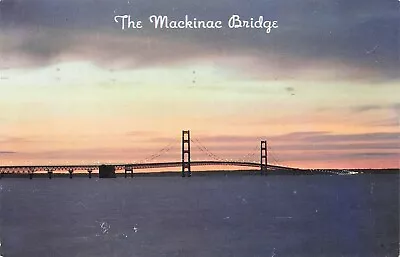 Mackinac Bridge Michigan  PM 1958 • $2.99