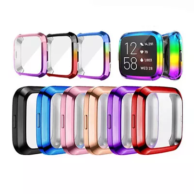 For Fitbit Versa 2 (2nd Gen) TPU Rainbow Plating Protection Soft Case Cover • $12.99