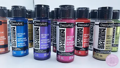 £3.45 • Buy DecoArt Extreme Sheen Metallics Acrylic Paint 2oz - 30 Colours -  Good Stocks