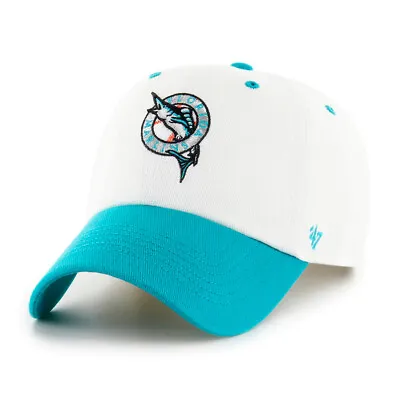 Miami Marlins ’47 Brand Cooperstown Clean Up Strapback Hat Dad Cap • $34.99