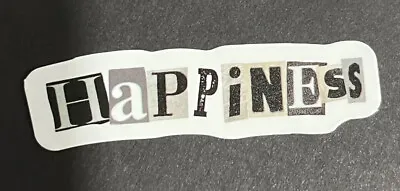 Happiness Newspaper - Vinyl Decal Sticker - ThinkBomb Anything Free Ship & Track • $3.99