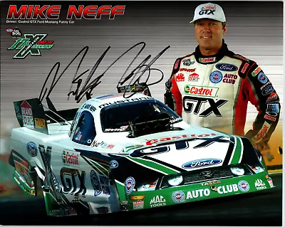 Mike Neff Hand Signed 10X8 Cardstock 2012 NHRA Castrol GTX Mustang Funny  Car • $59.99