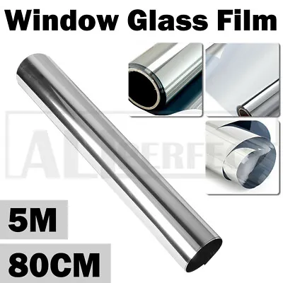 $29.99 • Buy 5M One Way Mirror Tint Window Glass Film Solar UV Reflective Privacy Protector O