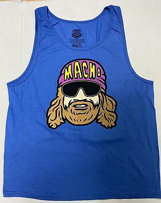 WWE Randy Savage Macho Man Professional Wrestling Men’s XL Tank Top Shirt  • $12.99