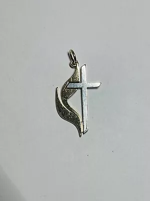 JAMES AVERY | 925 Sterling Silver & 14K Gold - Methodist Cross Pendant • $199