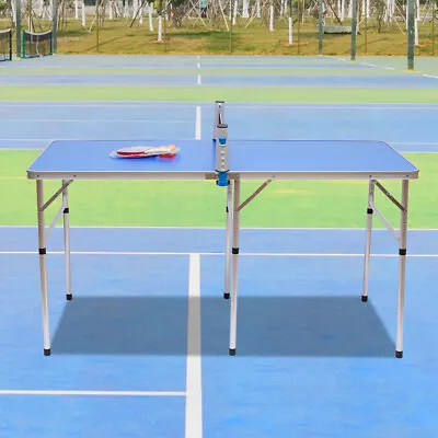 Tischtennisplatte Mini Tischtennis Platte Tischtennistisch Klappbar 152x76x76cm • $79.80