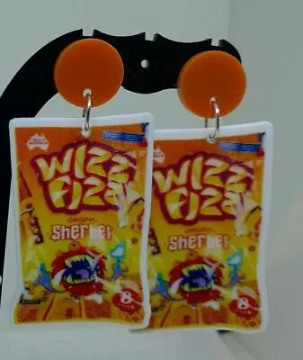 WIZZ FIZZ Earrings SHERBET Earrings Quirky/retro WIZZ FIZZ BROOCH CLIPONS & STUD • $14.95