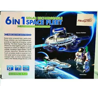 6 In 1 Solar Rechargeable Space Fleet Robots Learning Kit NEW Educational • $14.99