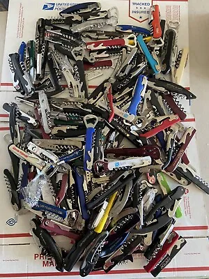 150 Piece LOT OF RANDOM WAITERS Corkscrews Wine Opener Bottle Bar  TSA • $79