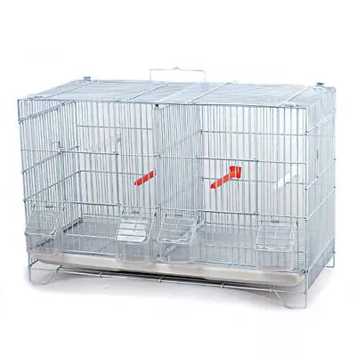 1x Stackable Bird Cage Breeding Cages For Canary Finch Small Birds White Color N • $34.99