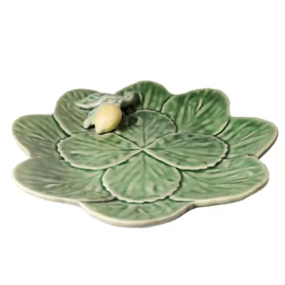 Bordallo Pinheiro Portugal Open Candy Dish Lemon Cabbage Leaf Majolica BP121 8  • $59