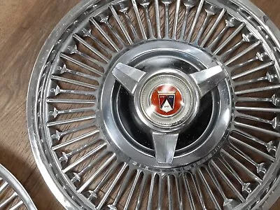 1964-66 Ford Mustang  Galaxie  Falcon 14  Wire Hub Cap Set Of 3 • $145