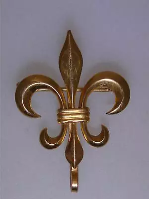 Elegant Vintage Gold Filled Fleur-de-lis Watch Pin Signed (b)(b)! Binder Bros. • $32.95