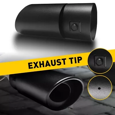 Car Auto Rear Exhaust Pipe Tail Muffler Tip Throat Tailpipe Auto Parts Black • $13.99
