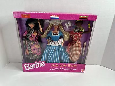 Barbie 1994 Dolls Of The World Limited Edition Set 12043 Chinese Dutch Kenyan • $69.58