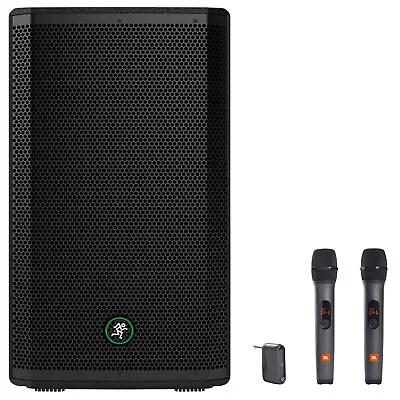 Mackie Thrash212 12” 1300W Powered Active DJ PA Speaker+(2) JBL Wireless Mics • $368.95