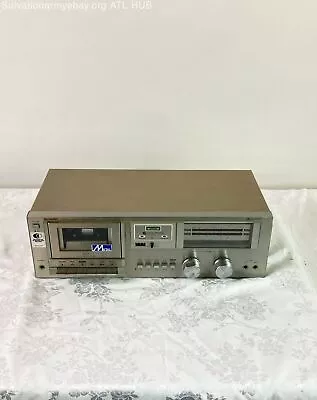 Vintage SHARP Stereo Cassette Deck Model RT-30 - POWERS ON *FOR PART OR REPAIR* • $14.99