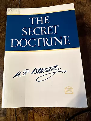 Secret Doctrine General Paperback Printed Books Helena Petrovna Blavatsky A • $12
