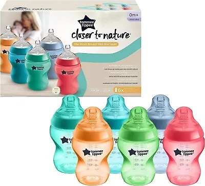 Tommee Tippee Closer To Nature® Baby Bottles 260ml (Pack Of 6) • £29.99