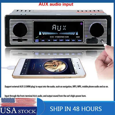 Radio Car Stereo MP3 Player Bluetooth USB/FM/SD/AUX Audio Remote Control 5513 US • $23.99