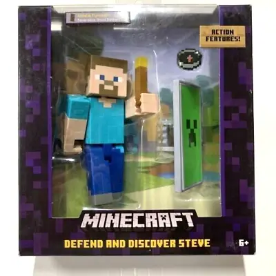 Minecraft Defend And Discover Steve Basic Figure NEW 6+ • $12.99