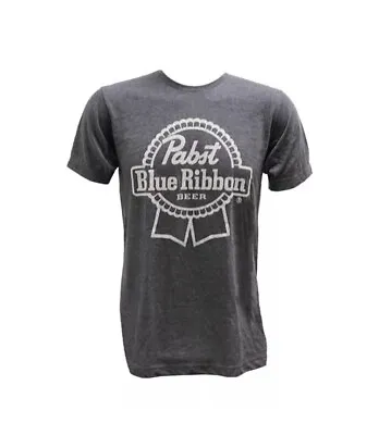 BRAND NEW Pabst Blue Ribbon PBR Beer Men's Heather Gray T-Shirt L Large • $19.99