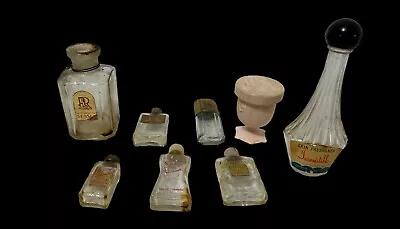 Vintage Miniature Lot Of Mini 8 Perfume Bottles  Collection Various Brands • $29