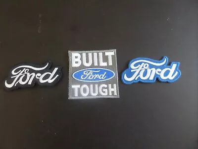 Lot Of 3-  Ford  Automotive Iron On Embroidered Patches #2 • $9.99