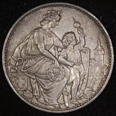 1865 Switzerland Silver 5 Francs Schaffhausen Shooting Festival • $169.99