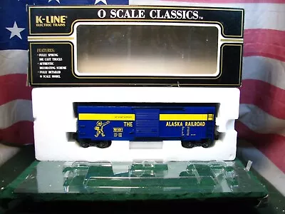 K-Line K761-1011 Alaska RR O Scale Classics Modern Era ARA Steel Side Reefer Car • $39.95