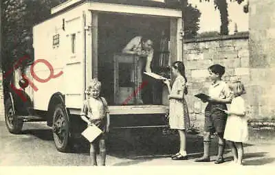 Picture Postcard:;CHILDREN'S BOOK VAN OXFORDSHIRE C. 1950 (REPRO) • £2.59