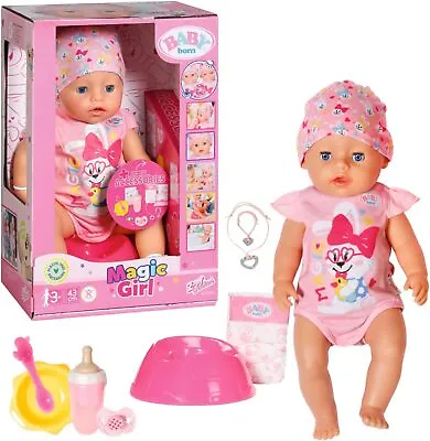 BABY Born Zapf Creation Magic Girl Baby Doll 43cm With Magic Dummy • £64.99